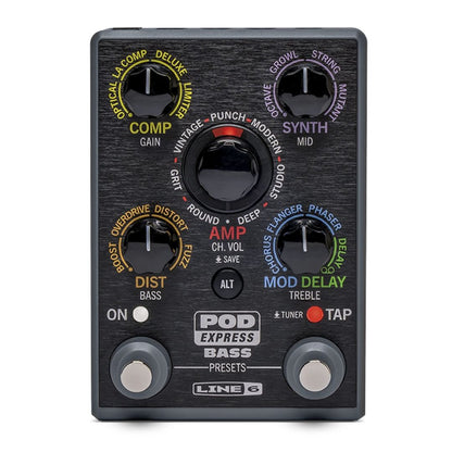 LINE 6 PEDALERA POD EXPRESS BASS | Multi-efectos Compacto para Bajo