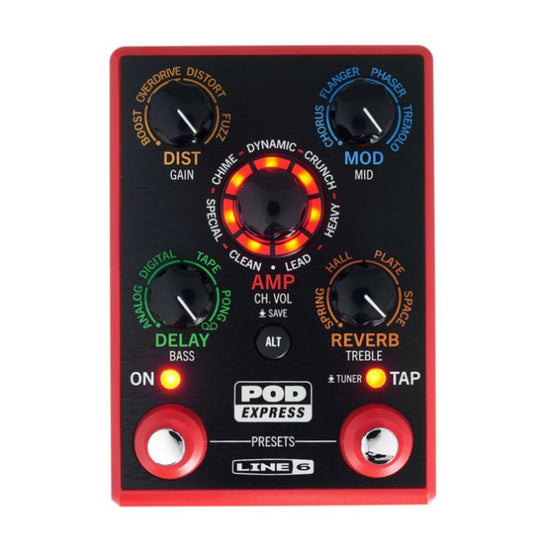 LINE 6 PEDALERA POD EXPRESS GUITAR | Multi-efectos Compacto para Guitarra