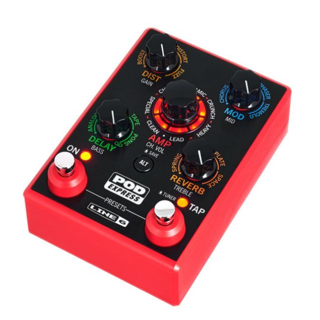 LINE 6 PEDALERA POD EXPRESS GUITAR | Multi-efectos Compacto para Guitarra