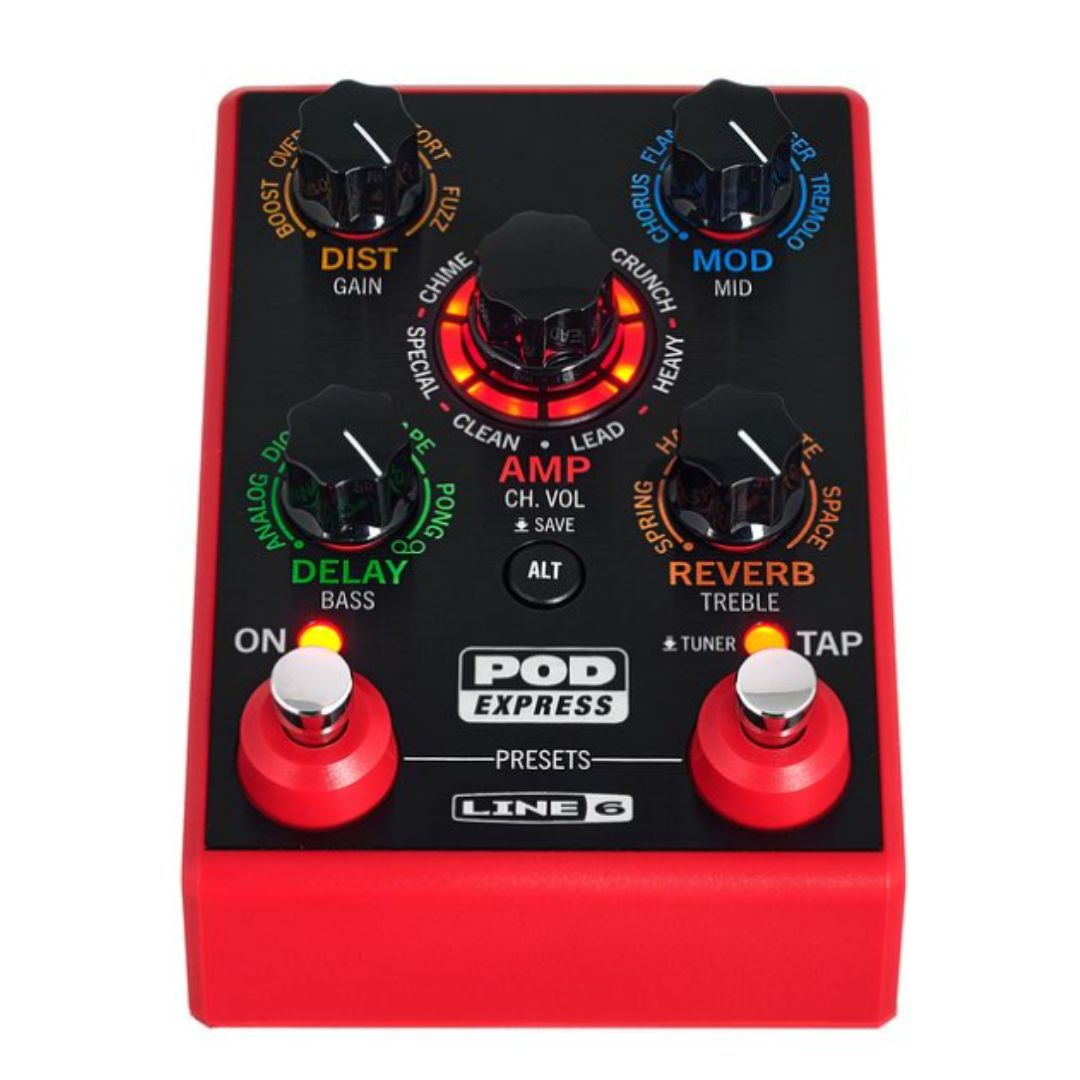 LINE 6 PEDALERA POD EXPRESS GUITAR | Multi-efectos Compacto para Guitarra