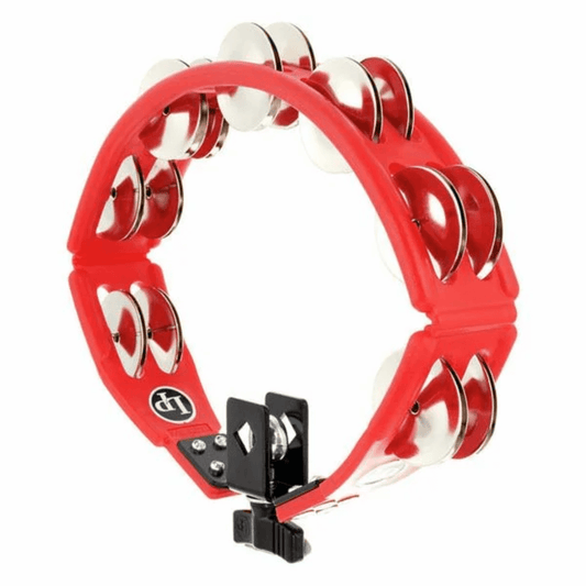 LP 161 Cyclops Hand Held Tambourine | Pandereta con 2 filas de 7 pares de Platillos (Made in USA)