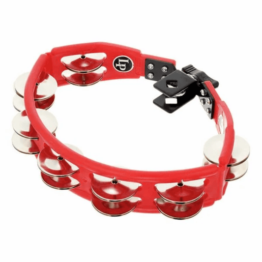 LP 161 Cyclops Hand Held Tambourine | Pandereta con 2 filas de 7 pares de Platillos (Made in USA)