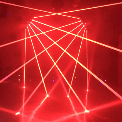 Láser TRITON Z6 RGB 6×500mW - Barra Láser Profesional de 6 Ojos con Control DMX512 y Audio Rítmico