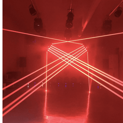 Láser TRITON Z6 RGB 6×500mW - Barra Láser Profesional de 6 Ojos con Control DMX512 y Audio Rítmico