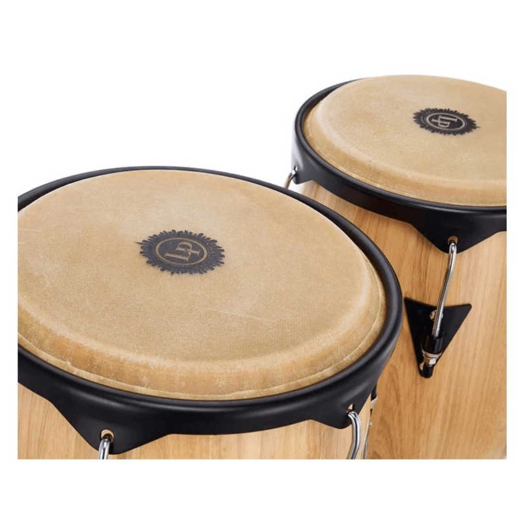 LP 647NY-AW City Series Conga Set 10” & 11” con Stand Doble | Latin Percussion (Natural Wood – Made in USA)