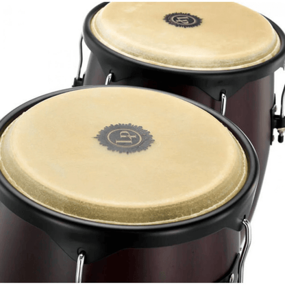 LP 647NY-DW City Series Congas 11” & 12” + Soporte Doble | Latin Percussion (Dark Wine – Made in USA)