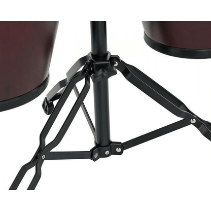 LP 647NY-DW City Series Congas 11” & 12” + Soporte Doble | Latin Percussion (Dark Wine – Made in USA)