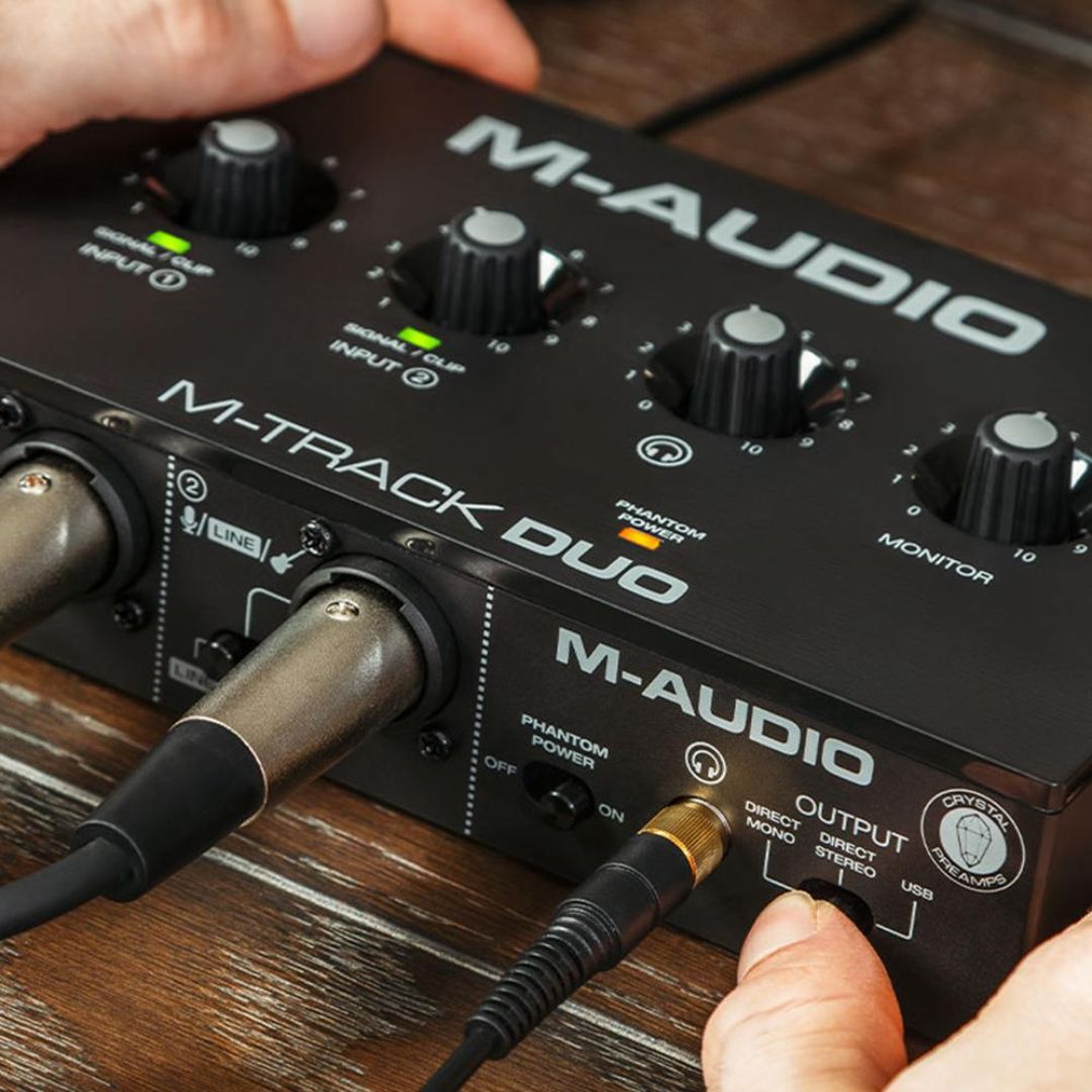 M-AUDIO M-Track Duo | Interfaz De Audio USB De 2 Canales Para Mac y PC