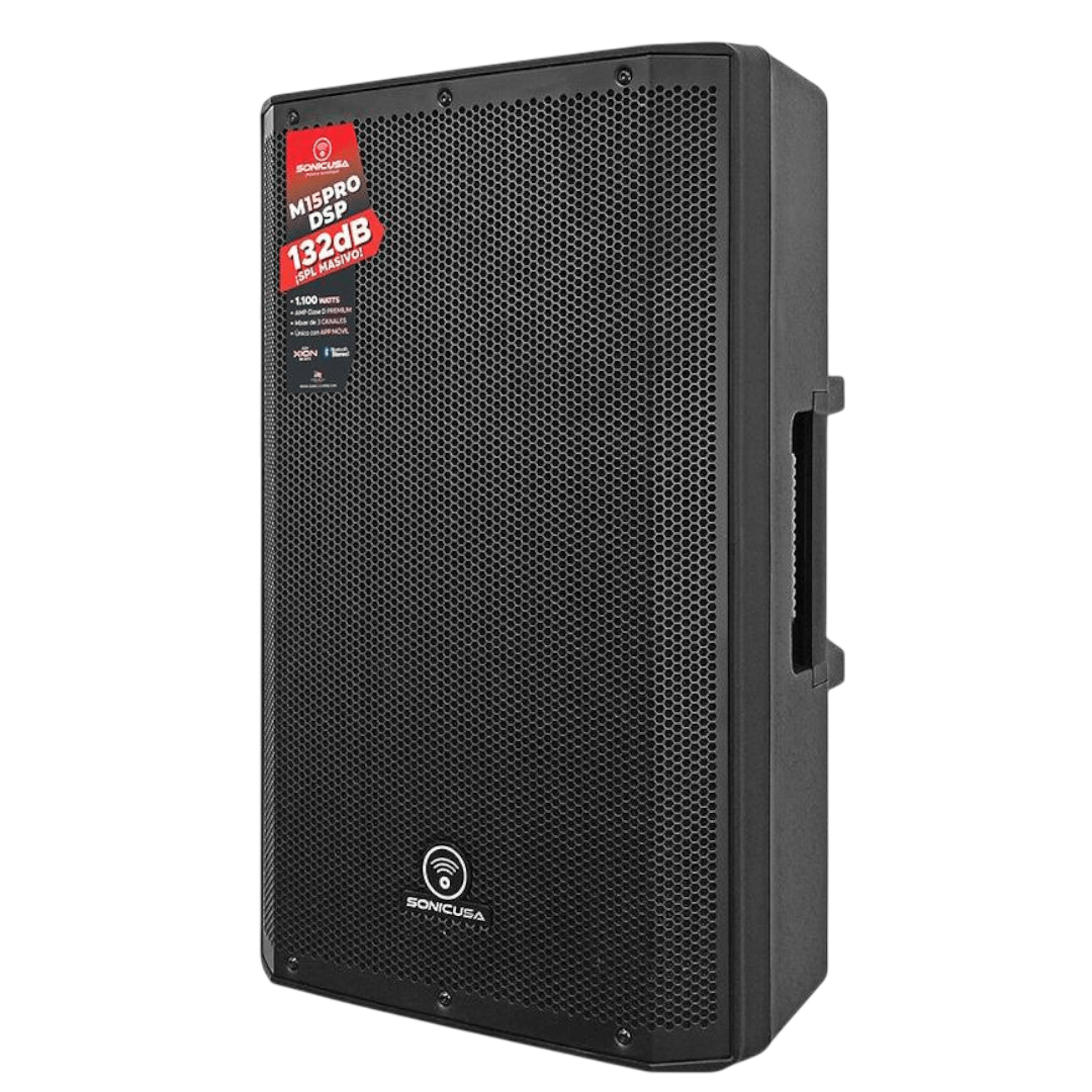 SONIC USA M15PRO DSP | Altavoz Activo de 15’’ con DSP XION, BT Estéreo y APP