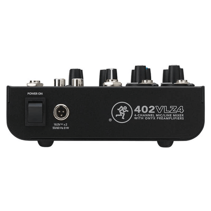 Mackie 402VLZ4 | Consola Compacta de 4 Canales con Preamps Onyx®