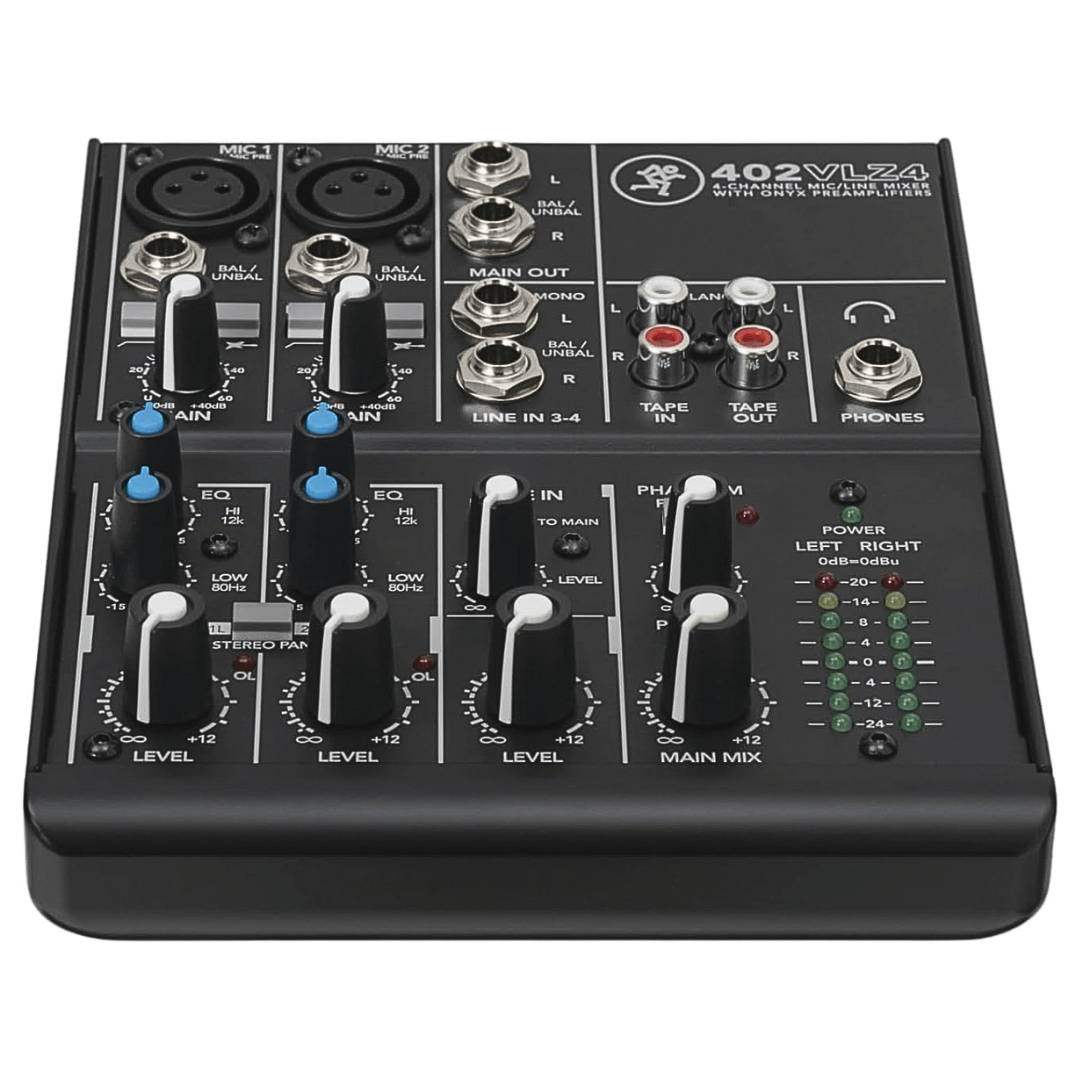 Mackie 402VLZ4 | Consola Compacta de 4 Canales con Preamps Onyx®