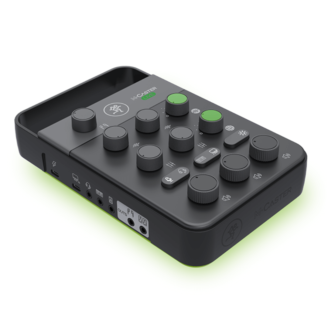 Mackie M CASTER LIVE | Consola Portátil para Streaming, Móviles y Podcasting