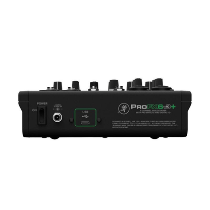 Mackie PROFX6v3+ BT | Consola Analógica de 6 Canales con USB + Bluetooth + FX GigFX™