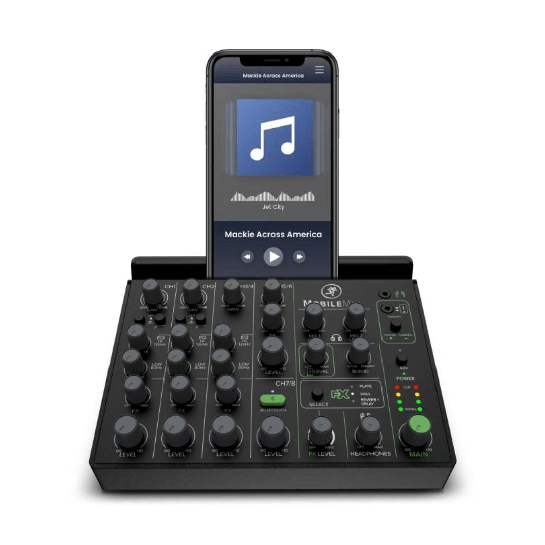 Mackie MobileMix 8 | Consola Portátil USB de 8 Canales con Bluetooth + FX