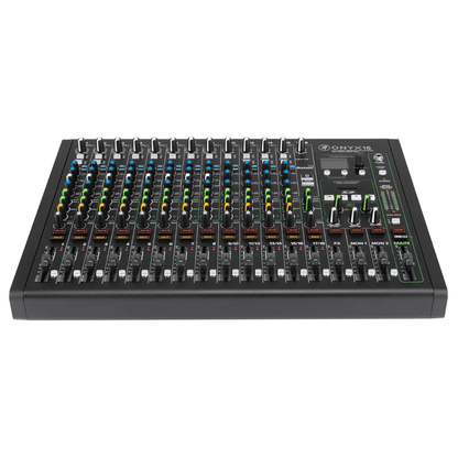 Mackie ONYX 16 | Consola Analógica Profesional 18×4 con USB, SD Recording y FX Dinámicos