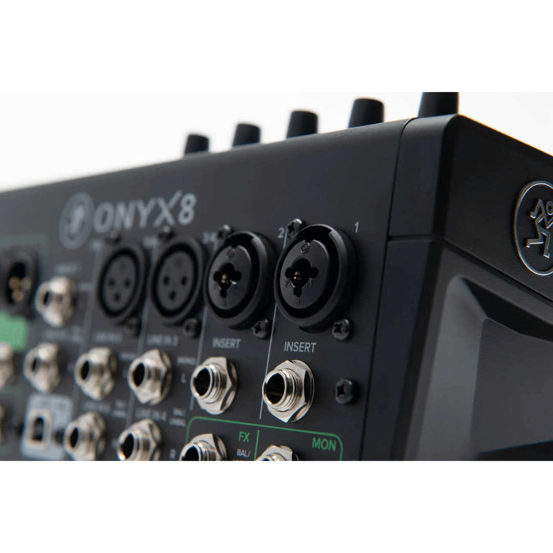 Mackie ONYX 8 | Consola Analógica Profesional 8×4 con USB, SD Recording y FX Dinámicos