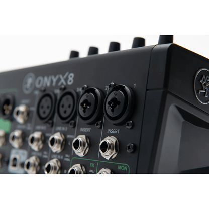 Mackie ONYX 8 | Consola Analógica Profesional 8×4 con USB, SD Recording y FX Dinámicos