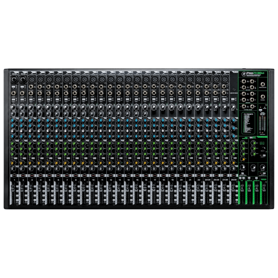 Mackie ProFX30 V3 | Consola Analógica Profesional de 30 Canales con USB + FX GigFX™