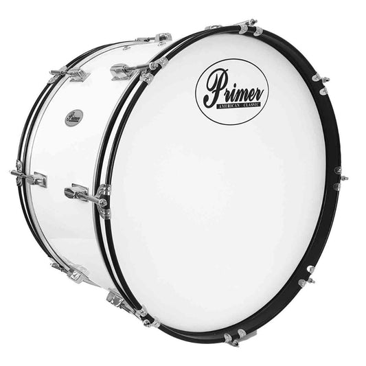 PRIMER MD2212 #5 Blanco | Bombo de Marcha 22” para Banda de Guerra