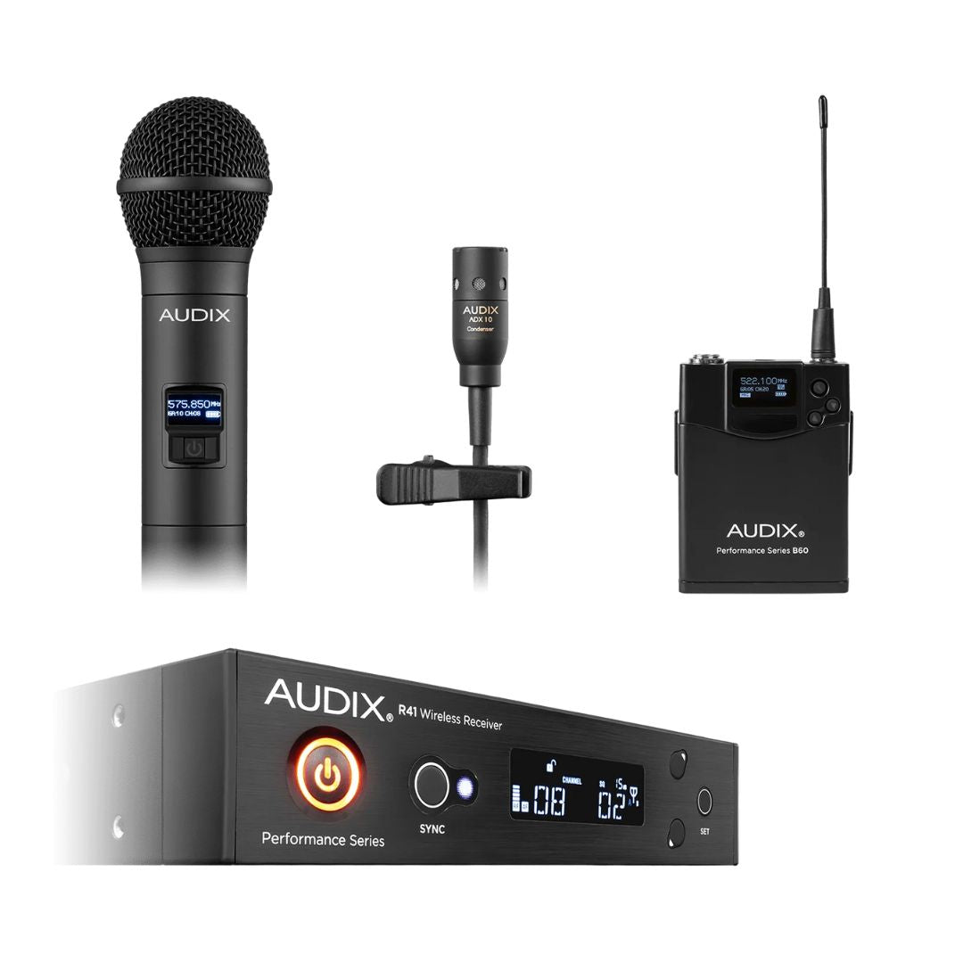 AUDIX AP41 OM2 L10 | Sistema Inalámbrico Combo Micrófono de Mano + Lavalier