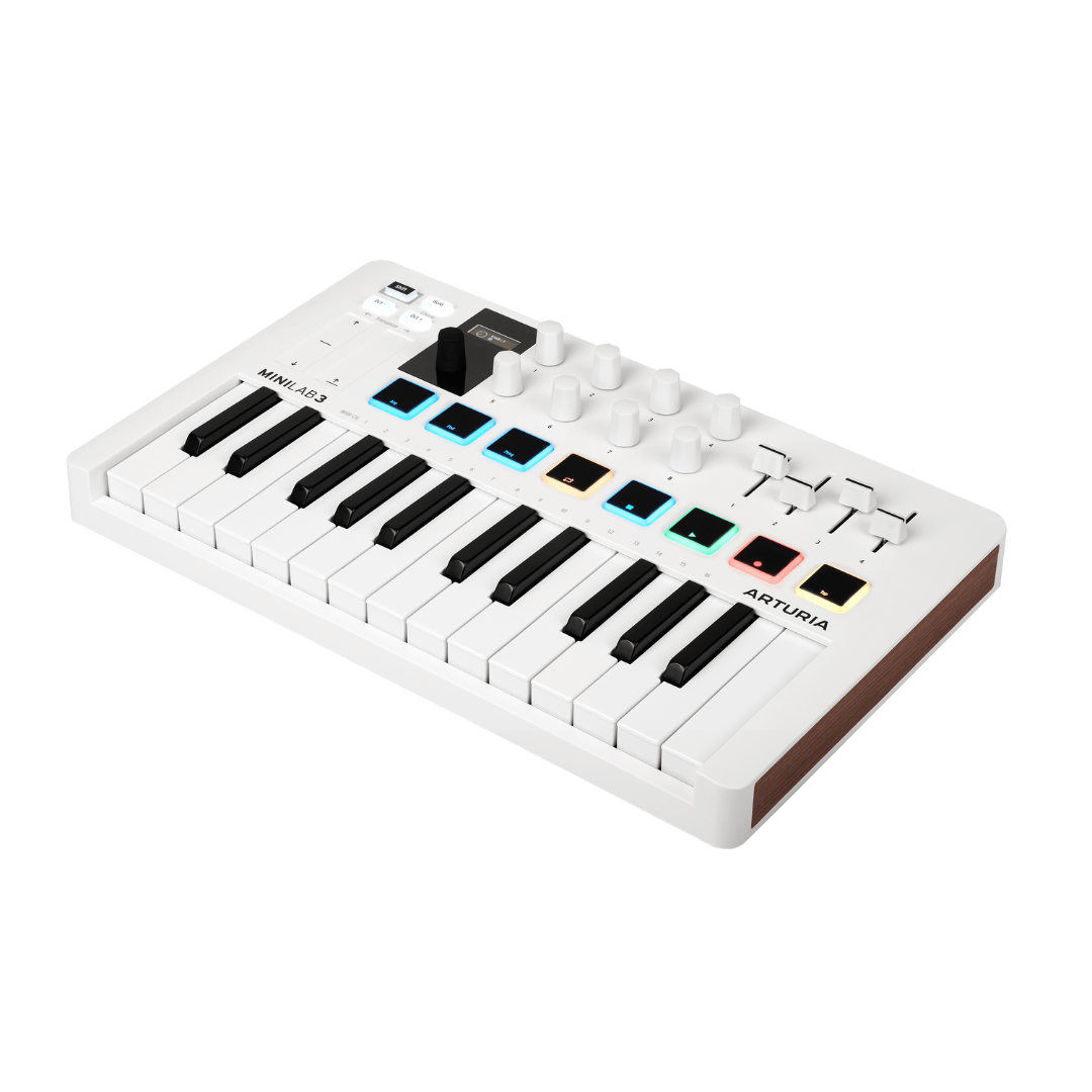 Arturia MINILAB 3 WHITE EDITION | Controlador MIDI Universal – 25 Teclas