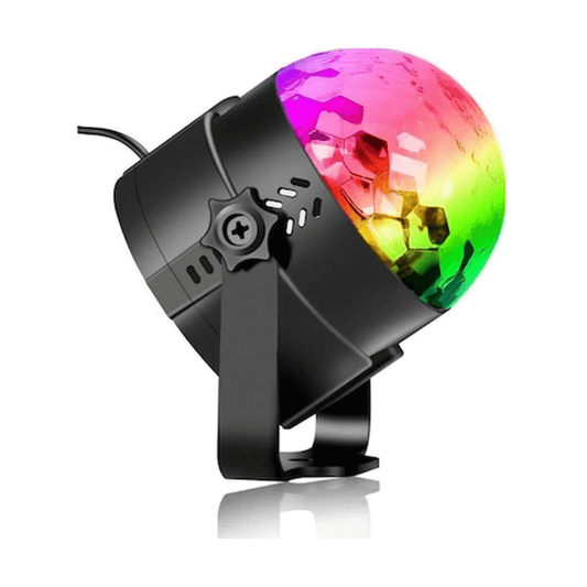 Mini Magic Ball | Luz LED RGB con Sensor de Sonido | Efecto Disco Automático para Fiestas y Eventos