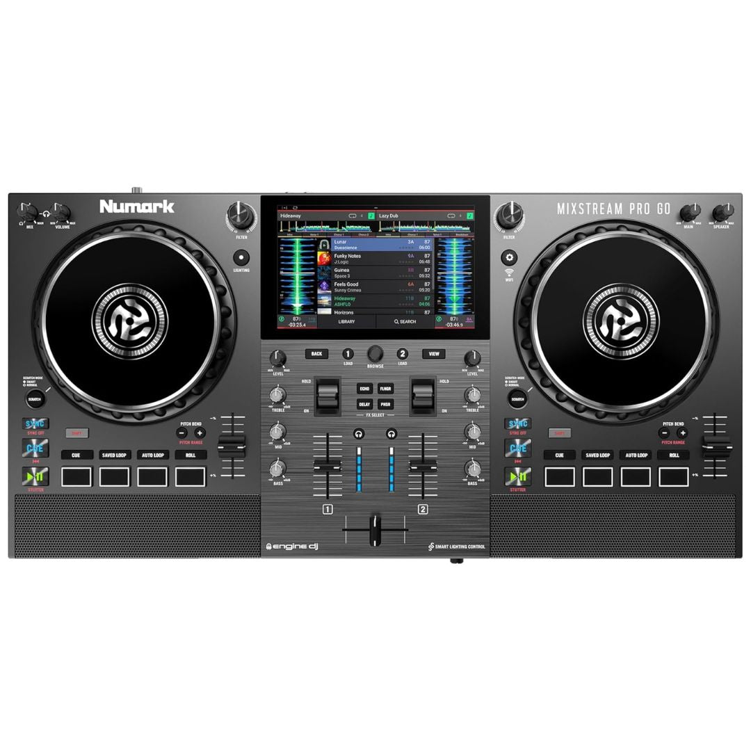 Numark MIXSTREAM PRO GO | Controlador DJ Autónomo con Batería y WiFi Integrado