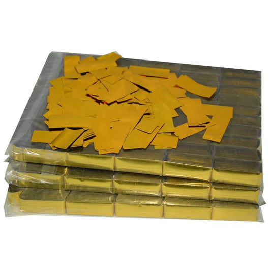 MOKA SFX | Confeti Metálico Dorado Ignífugo para Máquinas de Confeti