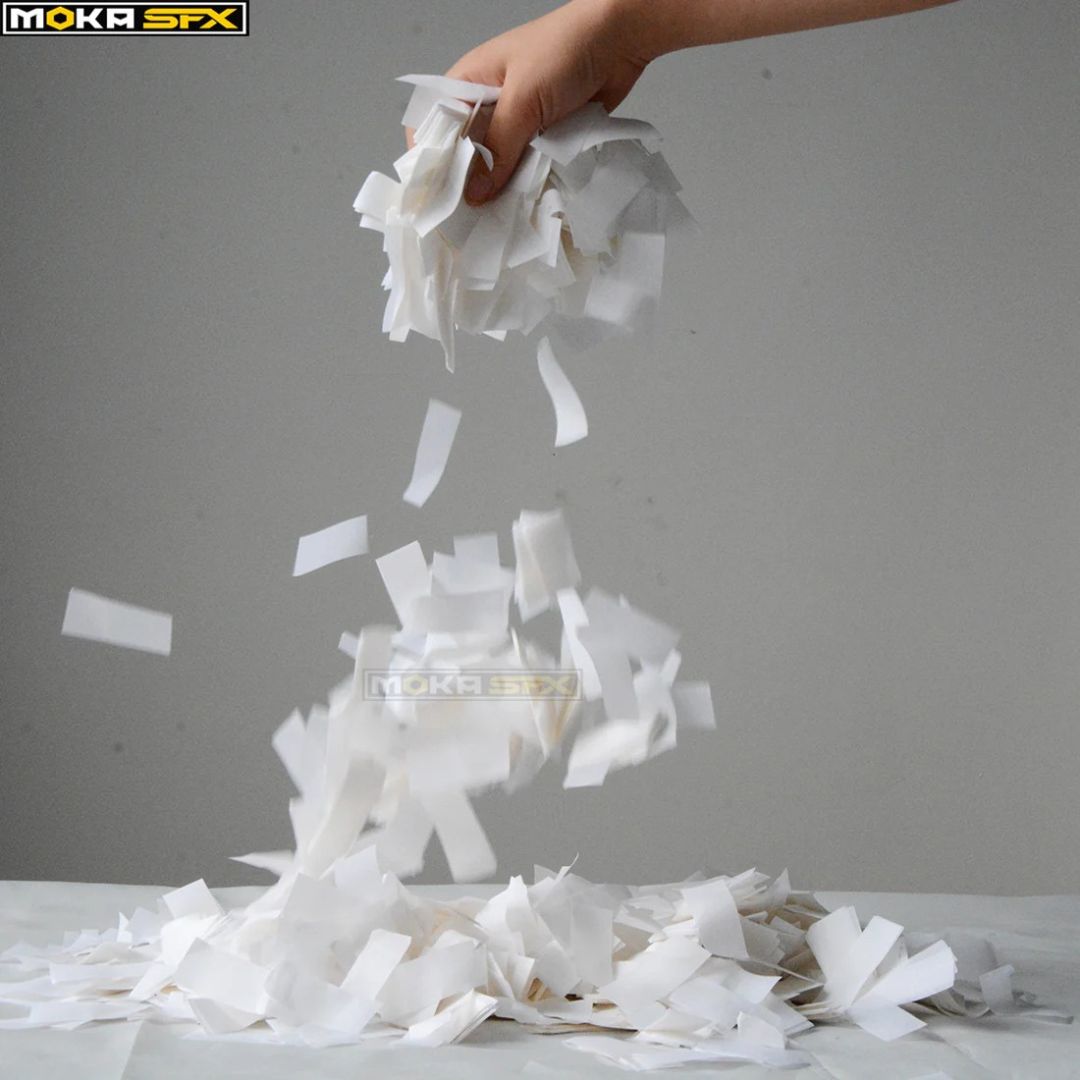 MOKA SFX | Confeti Profesional Ignífugo y Biodegradable para Máquinas de Confeti