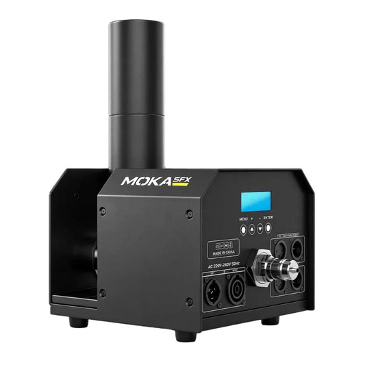 MOKA SFX H-C02 | Cañón Profesional de CO₂ Ajustable 180° Sin Hielo