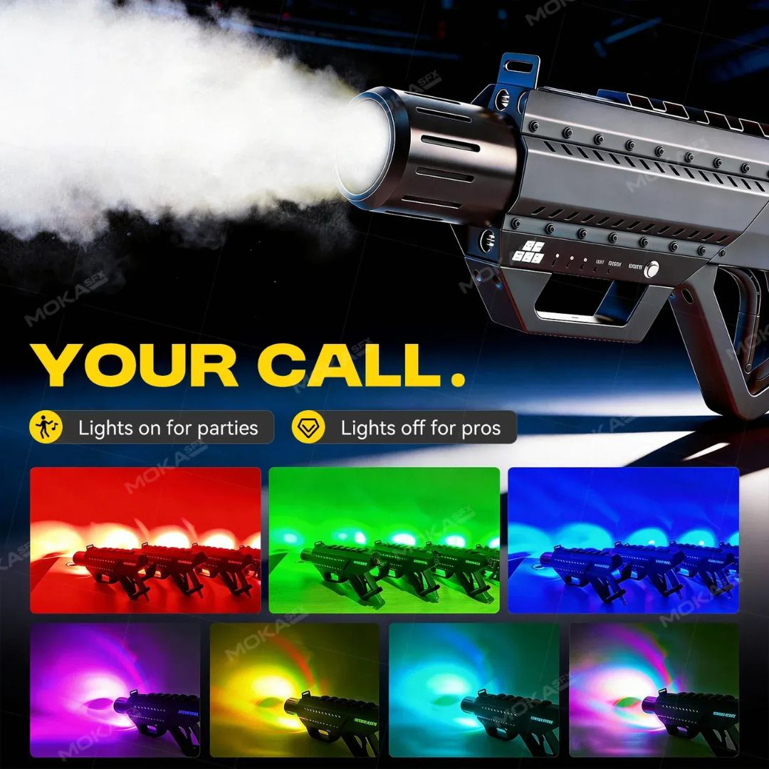 MOKA SFX H-C08 | Pistola Profesional de CO₂ RGB Magic LED