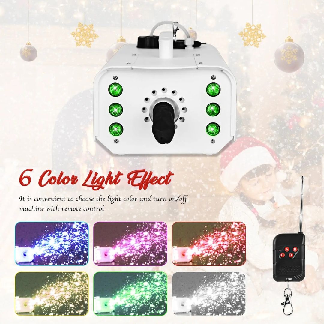 MOKA SFX H-S08 | Máquina Profesional de Nieve Portátil de 900W con LED RGB