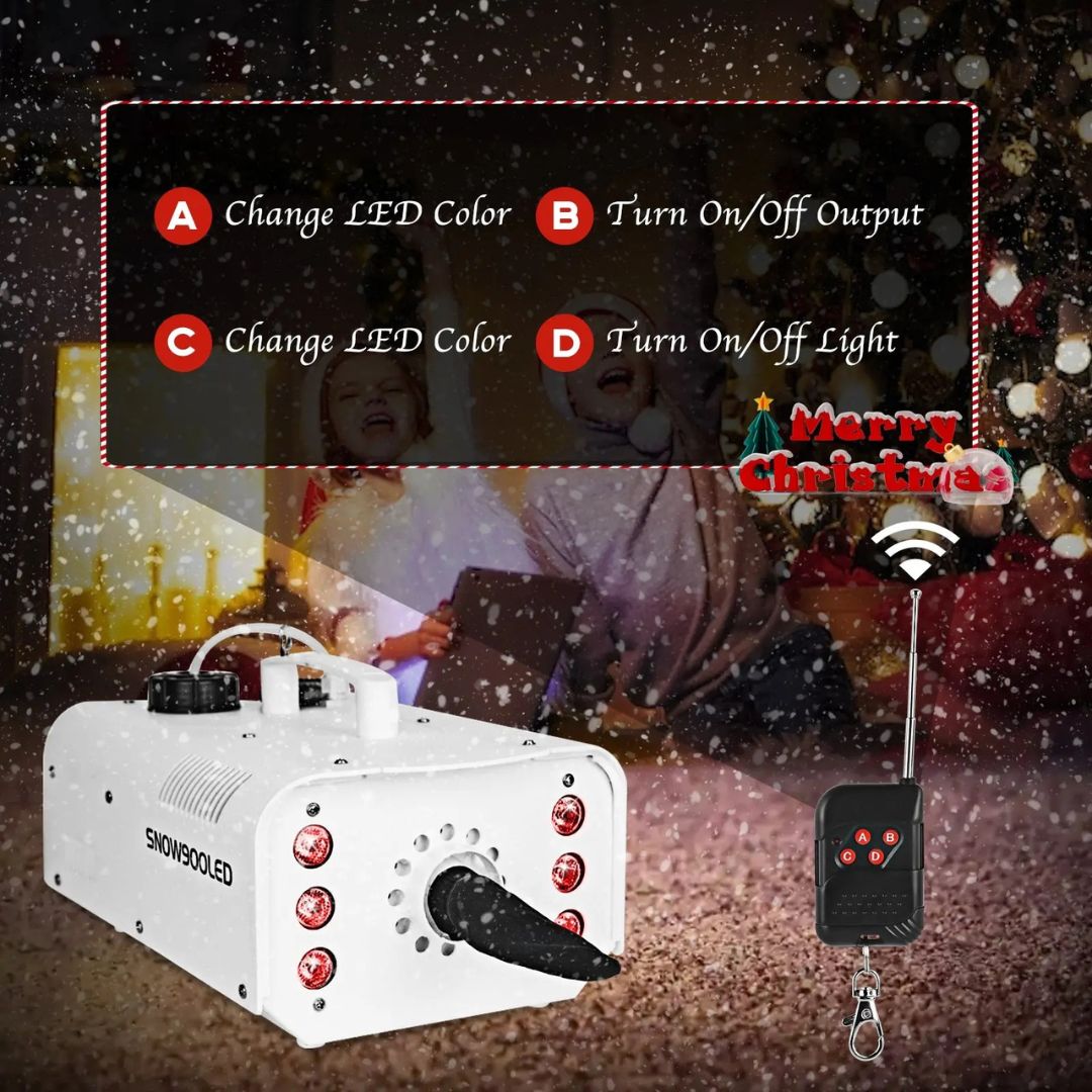 MOKA SFX H-S08 | Máquina Profesional de Nieve Portátil de 900W con LED RGB