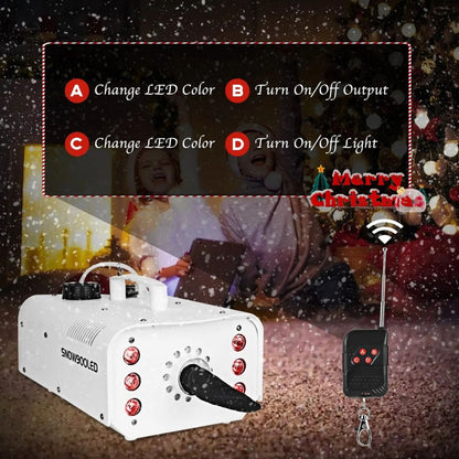 MOKA SFX H-S08 | Máquina Profesional de Nieve Portátil de 900W con LED RGB