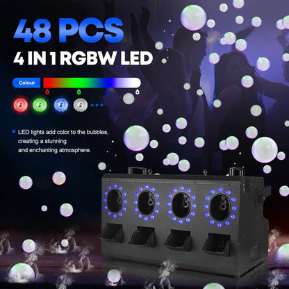 MOKA SFX MK-B12A | Máquina Profesional de Burbujas LED Impermeable RGBW