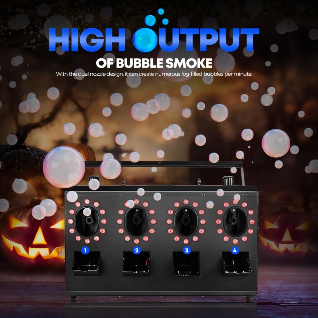 MOKA SFX MK-B12A | Máquina Profesional de Burbujas LED Impermeable RGBW