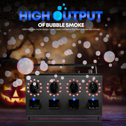 MOKA SFX MK-B12A | Máquina Profesional de Burbujas LED Impermeable RGBW