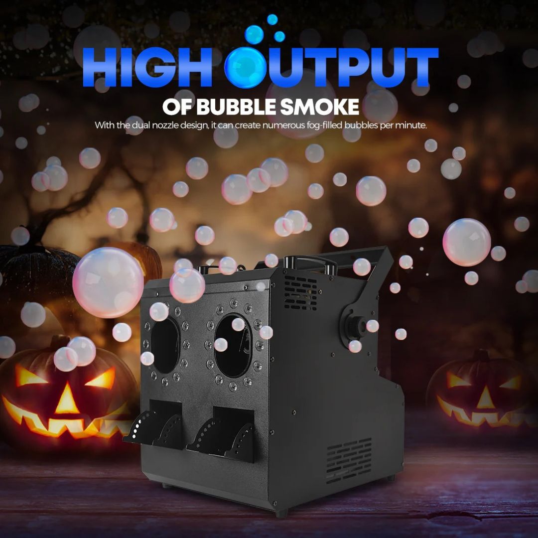 MOKA SFX MK-B13 | Máquina Profesional de Burbujas y Humo LED RGBW de 2 Vías