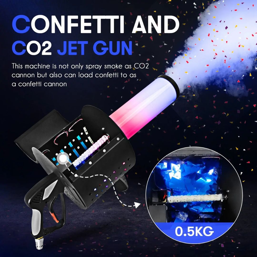 MOKA SFX MK-C05 | Cañón Profesional de Confeti LED CO₂