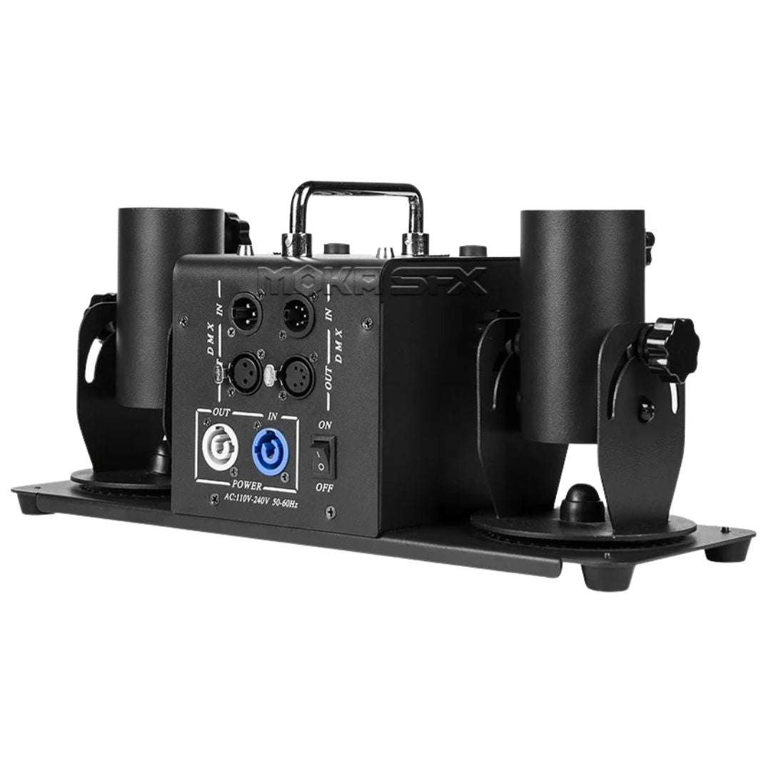 MOKA SFX MK-CN03A | Cañón Profesional de Confeti de 2 Cabezales con Batería Integrada
