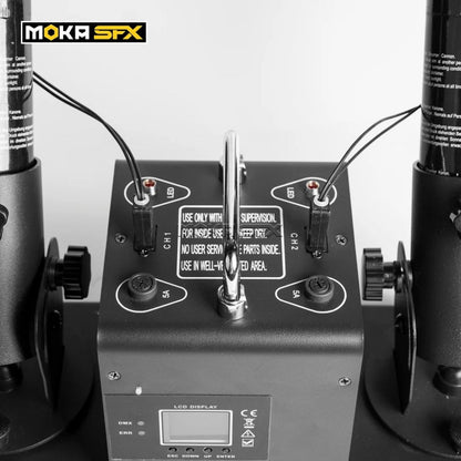 MOKA SFX MK-CN03A | Cañón Profesional de Confeti de 2 Cabezales con Batería Integrada