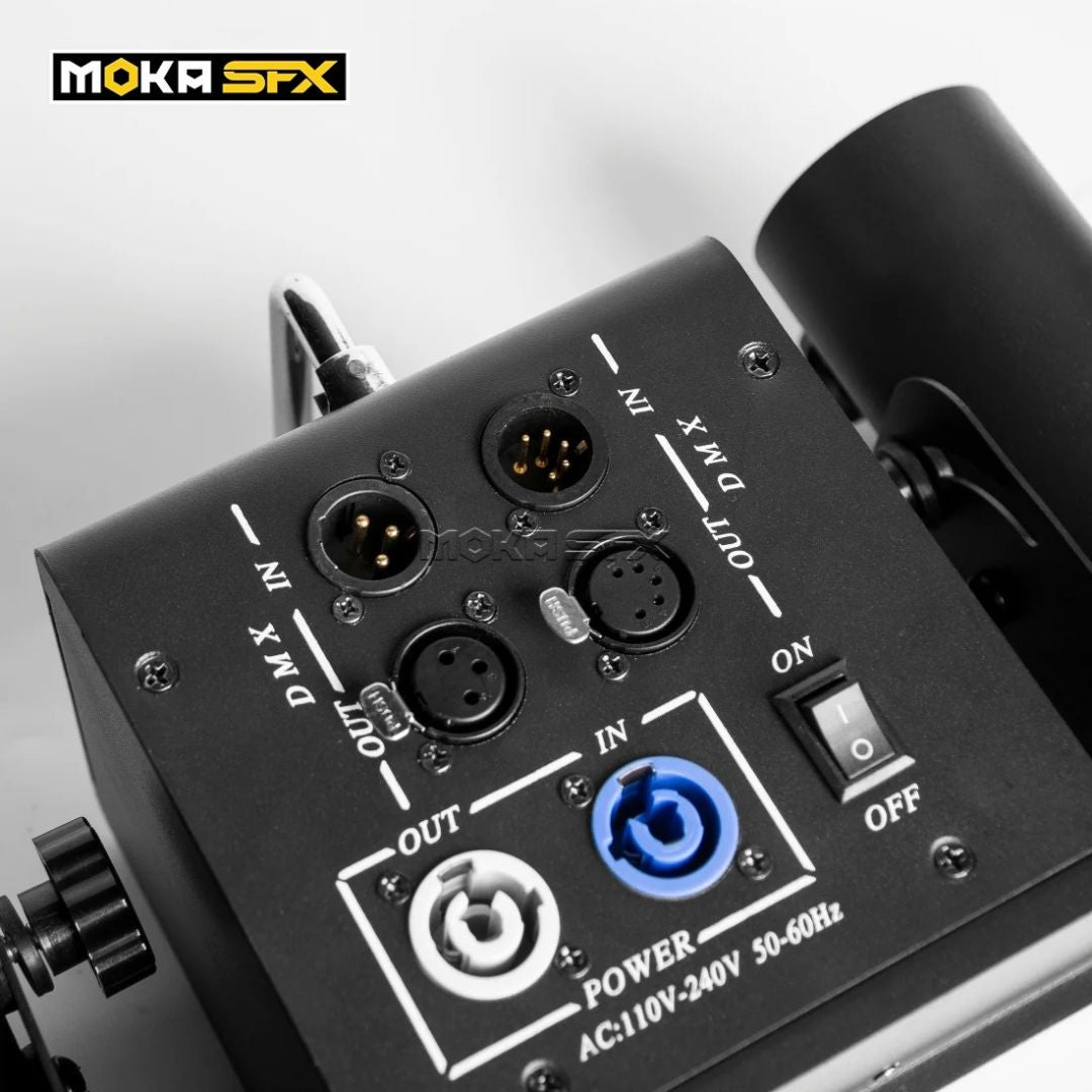 MOKA SFX MK-CN03A | Cañón Profesional de Confeti de 2 Cabezales con Batería Integrada