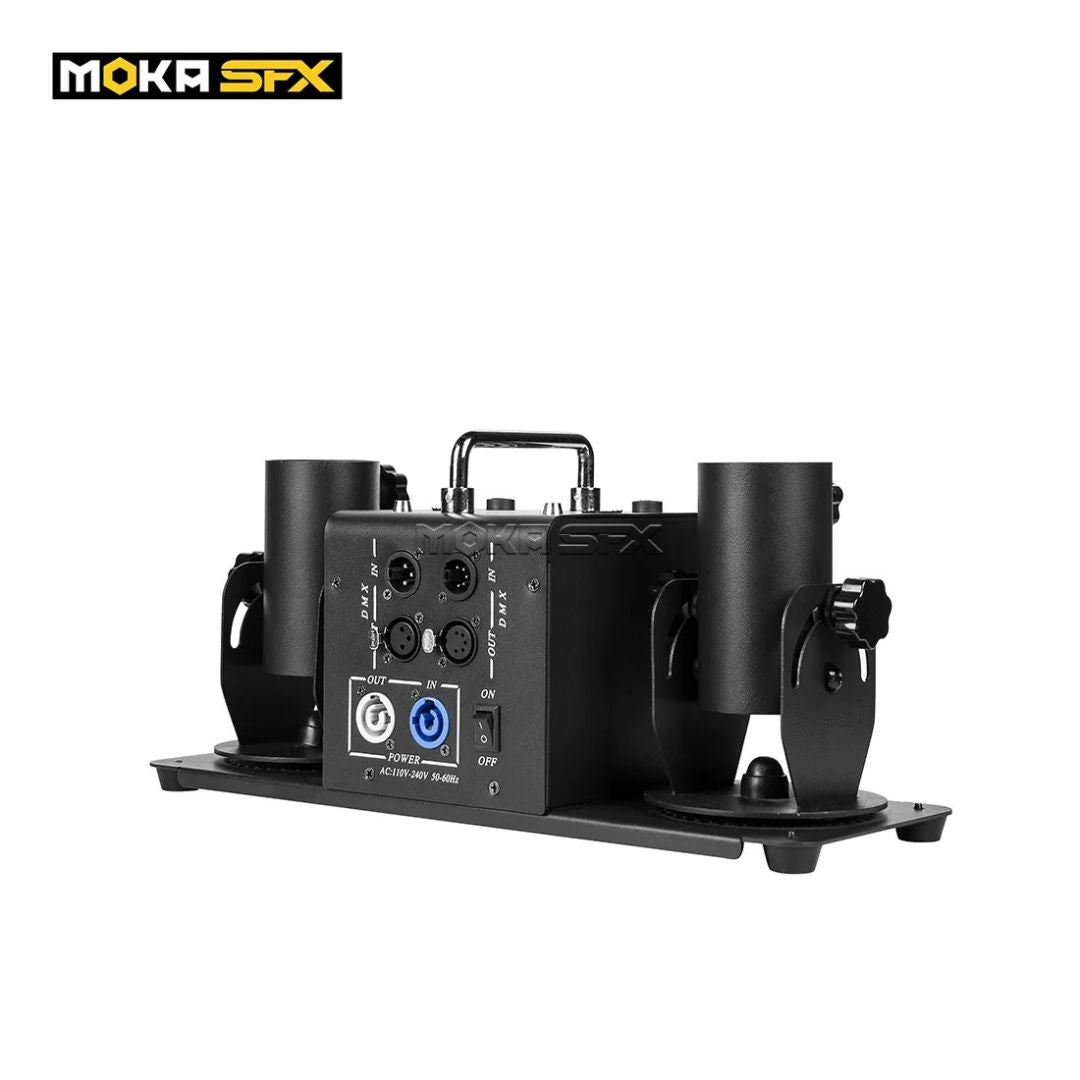 MOKA SFX MK-CN03A | Cañón Profesional de Confeti de 2 Cabezales con Batería Integrada