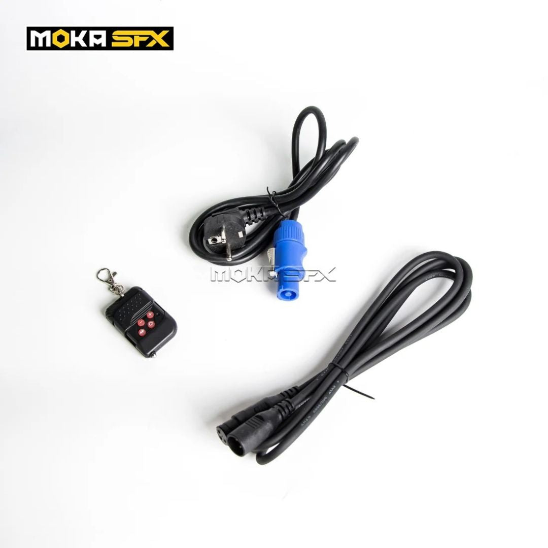 MOKA SFX MK-CN03A | Cañón Profesional de Confeti de 2 Cabezales con Batería Integrada