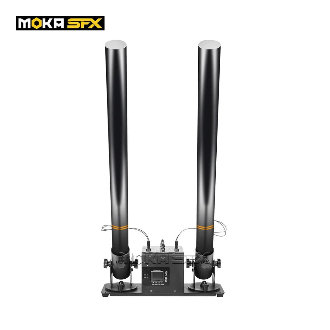 MOKA SFX MK-CN03A | Cañón Profesional de Confeti de 2 Cabezales con Batería Integrada