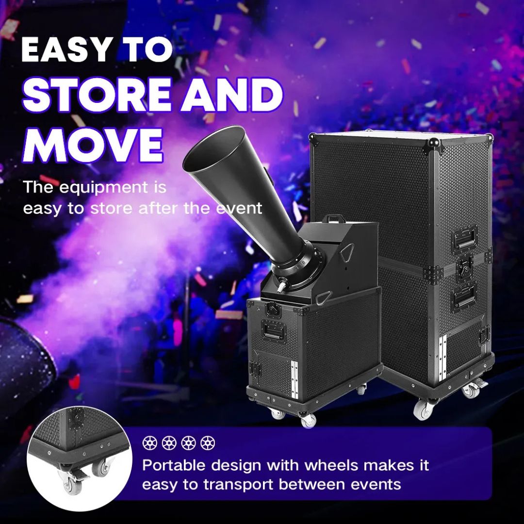 MOKA SFX MK-CN05A | Máquina Profesional Lanzaconfeti CO₂ de Alto Alcance