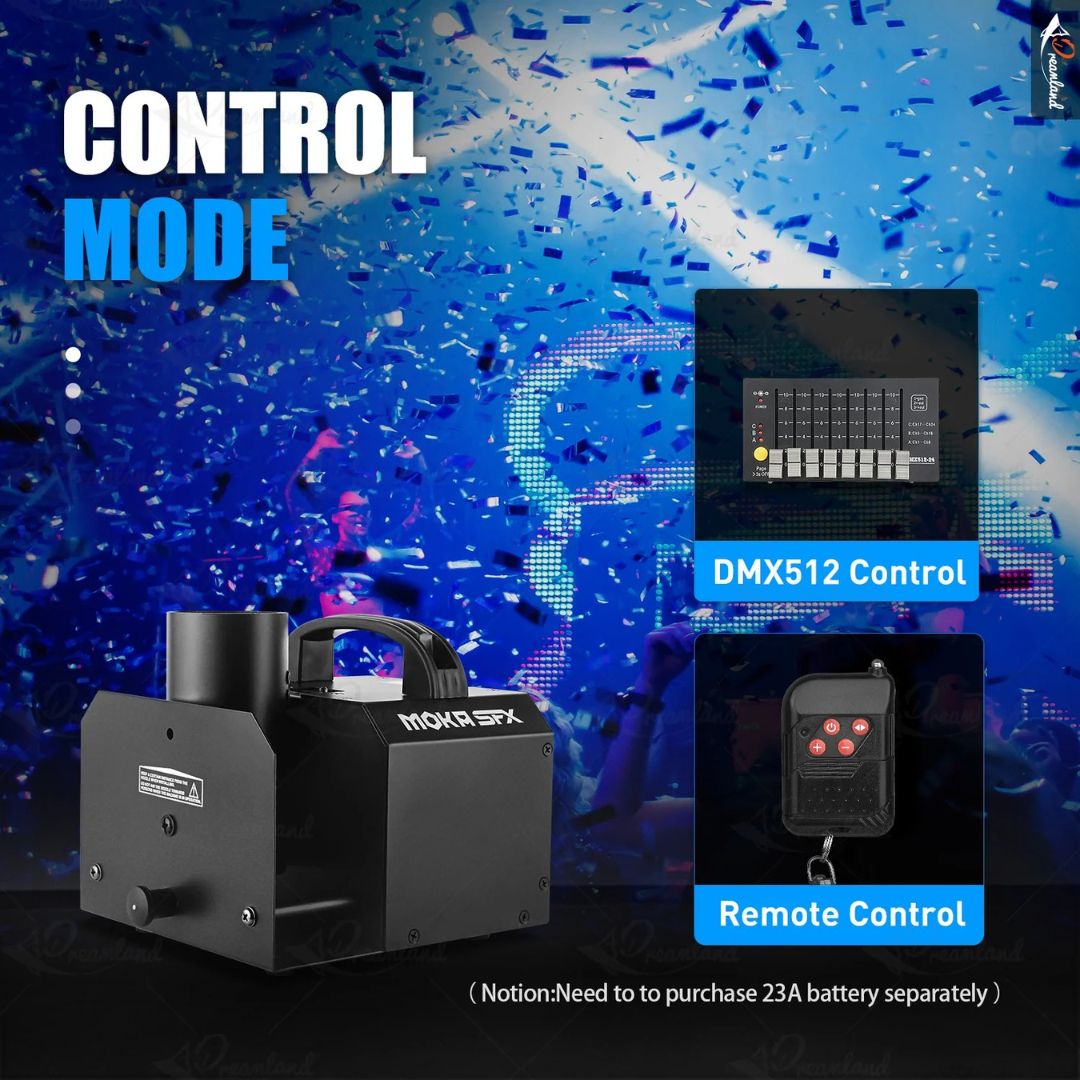 MOKA SFX MK-CN07 | Lanzador Profesional de Confeti Eléctrico de Cabezal Único