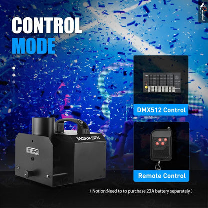 MOKA SFX MK-CN07 | Lanzador Profesional de Confeti Eléctrico de Cabezal Único