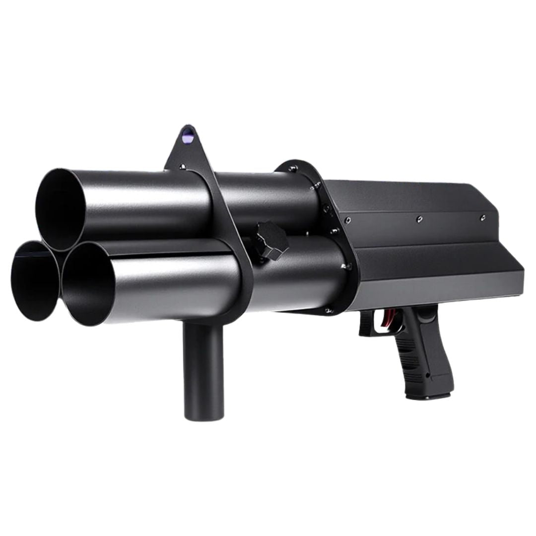 MOKA SFX MK-CN11 | Pistola Eléctrica Profesional de Confeti de 3 Cabezales