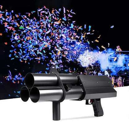MOKA SFX MK-CN11 | Pistola Eléctrica Profesional de Confeti de 3 Cabezales